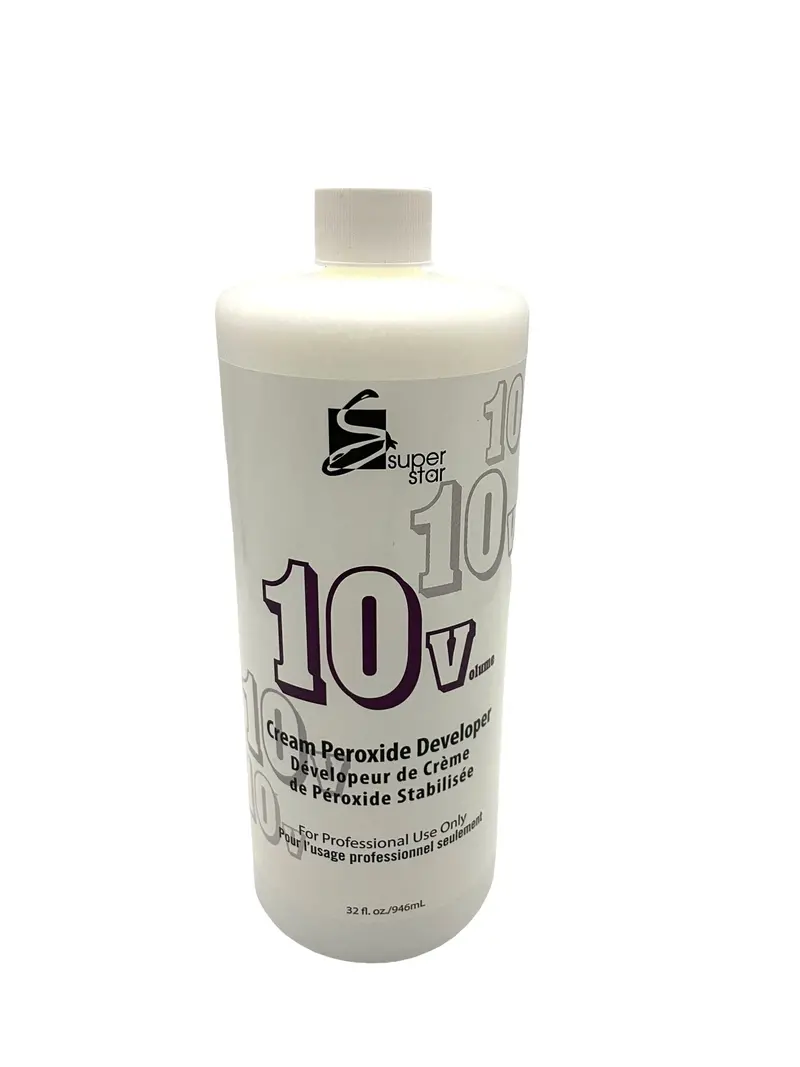 10 Volume Cream Peroxide Developer – Super Star 32 oz Gentle Lightening