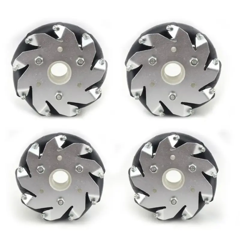 100mm Mecanum Caster Wheel Set — Balanced Left/Right Configuration (2× each)