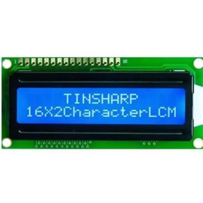 16×2 Character LCD Display – White Text on Blue Backlight (5V)