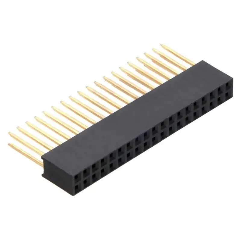 2×19 Stackable 0.100-Inch Straight Female Pin Header