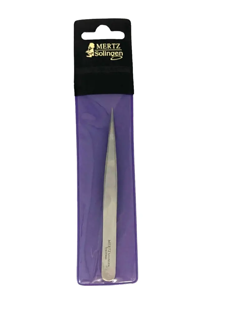 4.5-Inch Pointed Tweezers – Stainless Steel Precision Slant Tip