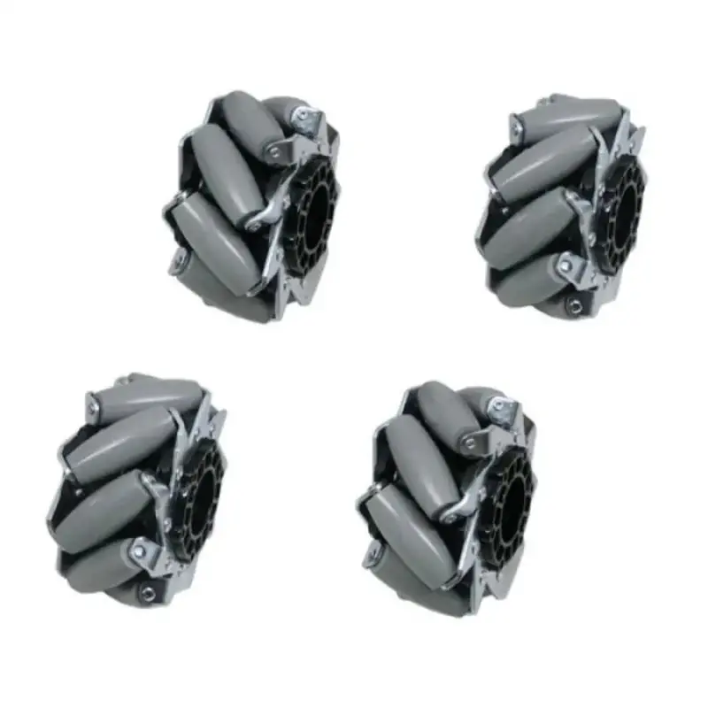 4-Inch Heavy-Duty Mecanum Wheel Set – 2 Left + 2 Right