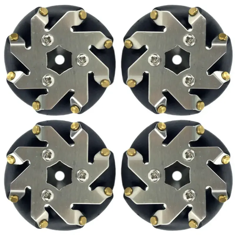 48mm Mecanum Wheel Kit – Includes Two Left and Two Right Wheels