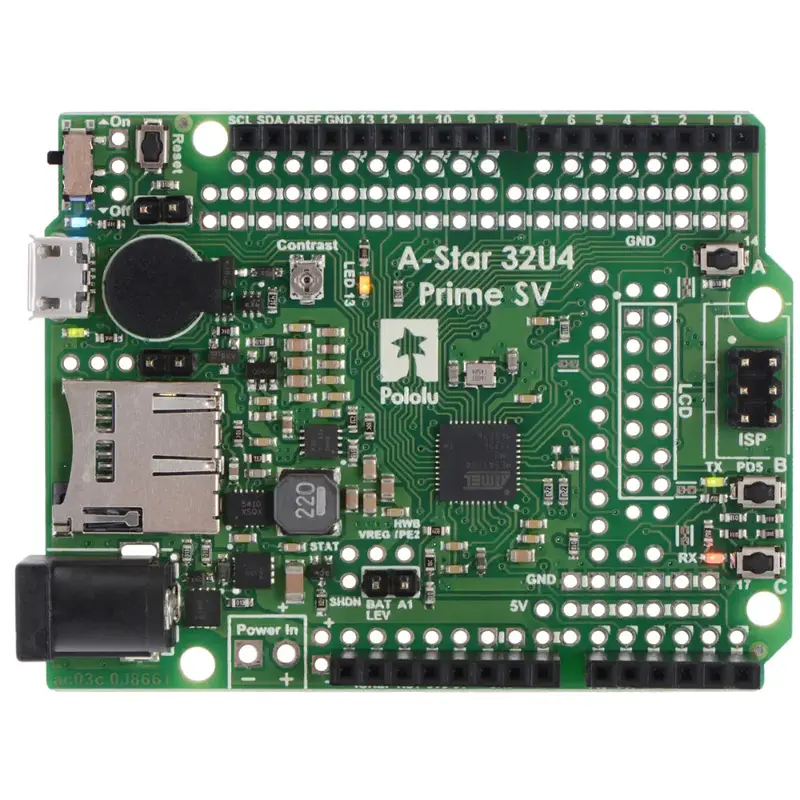 A-Star 32U4 Prime SV MicroSD-Compatible Robot Controller