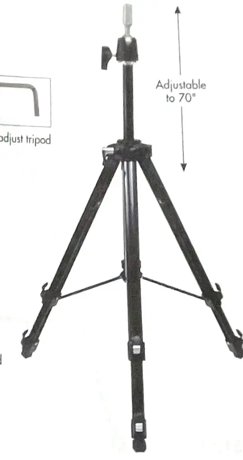 Adjustable Tripod Mannequin Head Holder – Stable & Rotatable Stand