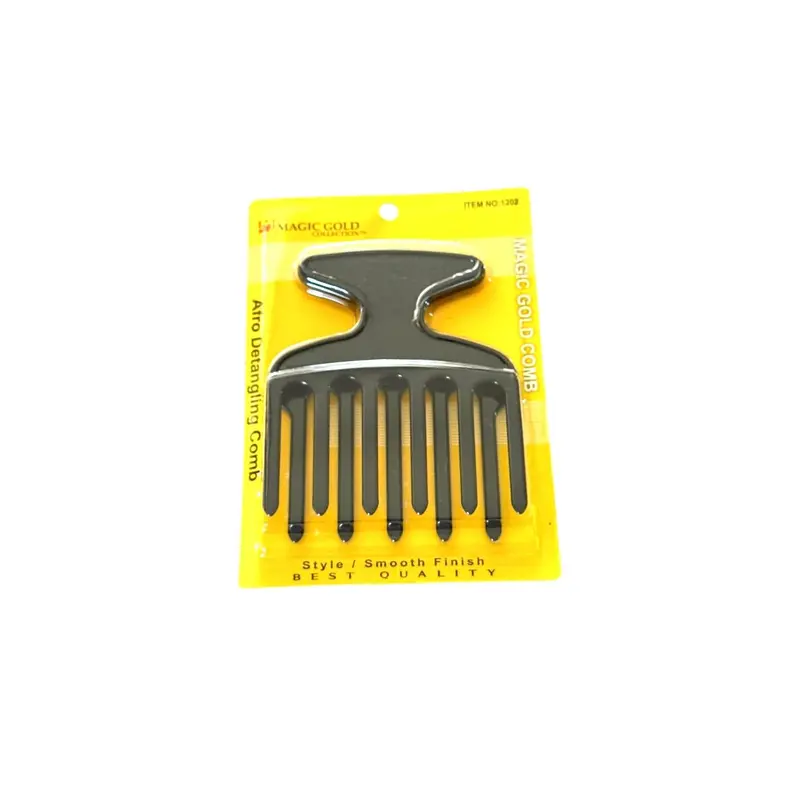 Afro Detangling Pick Comb – Black Style & Finish Tool