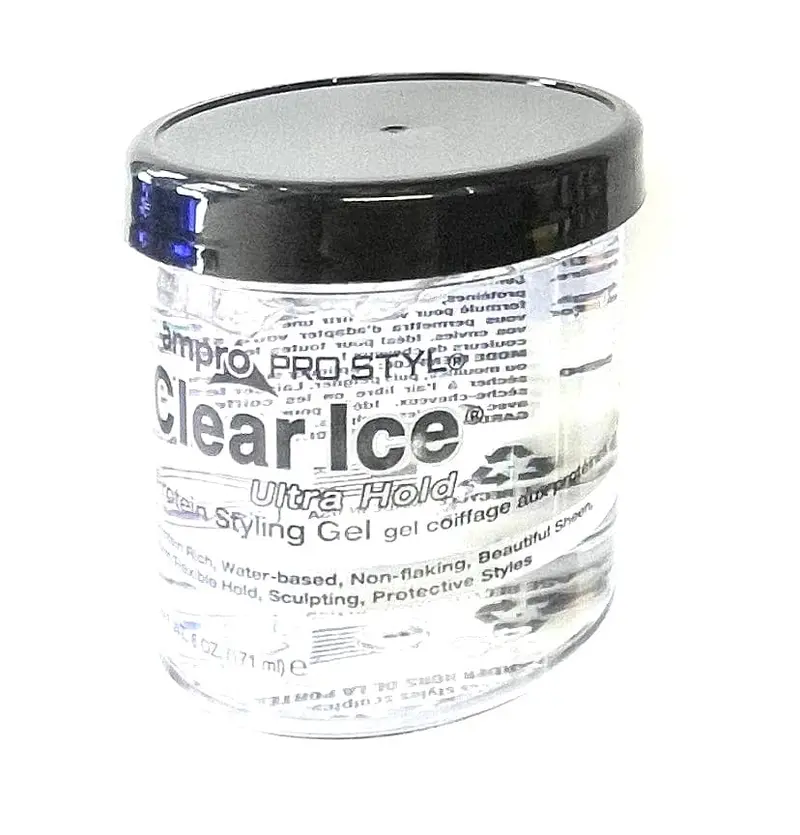Ampro Clear Ice Protein Styling Gel – Ultra-Hold Formula, 6 oz
