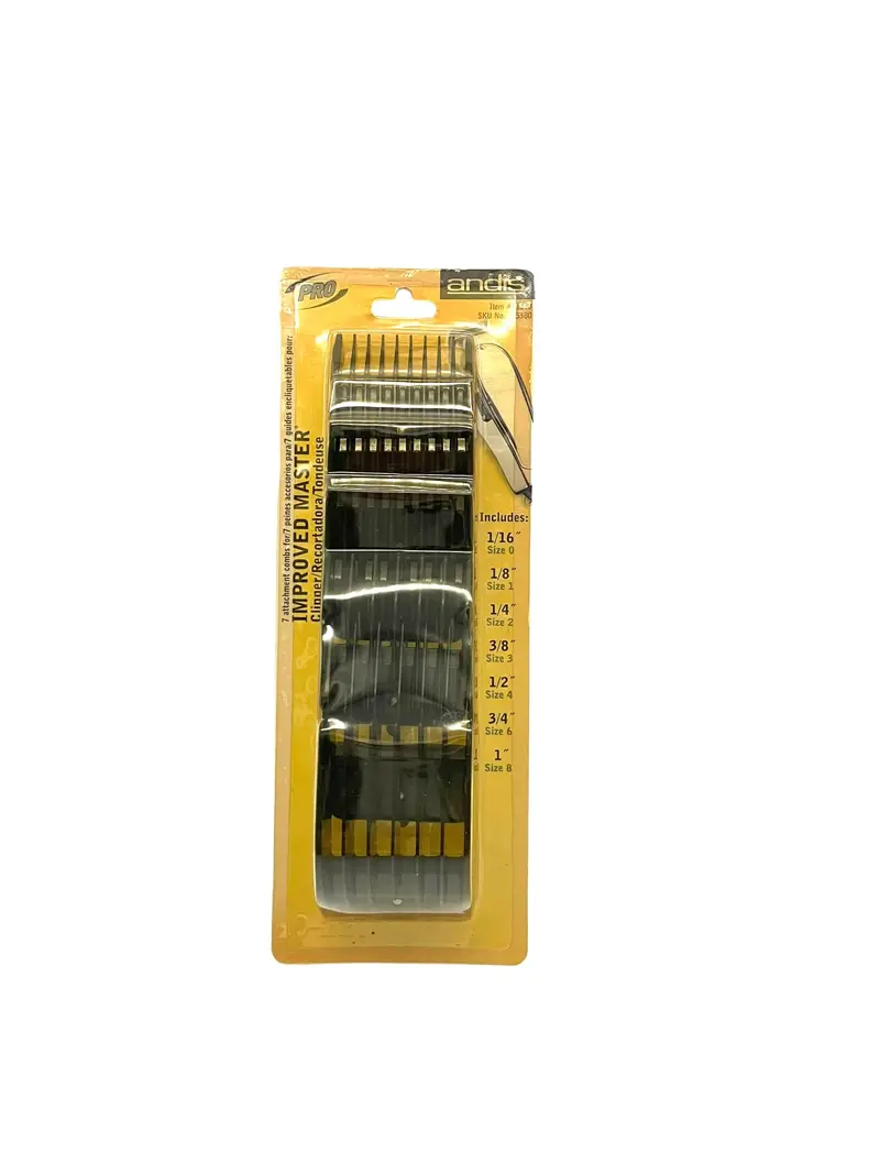 Andis Detachable Guide Comb Set – Universal Fit for Professional Clippers (Model #01380)