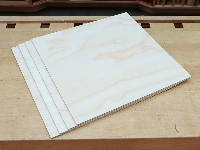 Baltic Birch Plywood Short Panels – 1/8″ Thickness Assortment