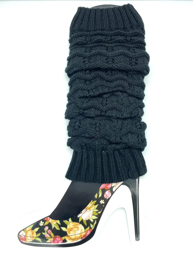 Black Knit Leg Warmers – Stylish & Functional Cold-Weather Accessory