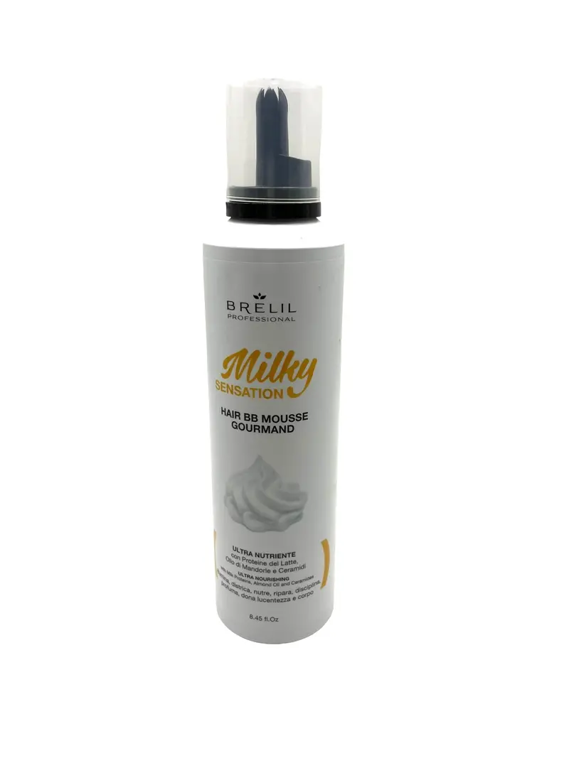 Brelil Bio Treatment BB Milky Sensation Mousse – Multi-Action Repair & Styling, 7.5 oz