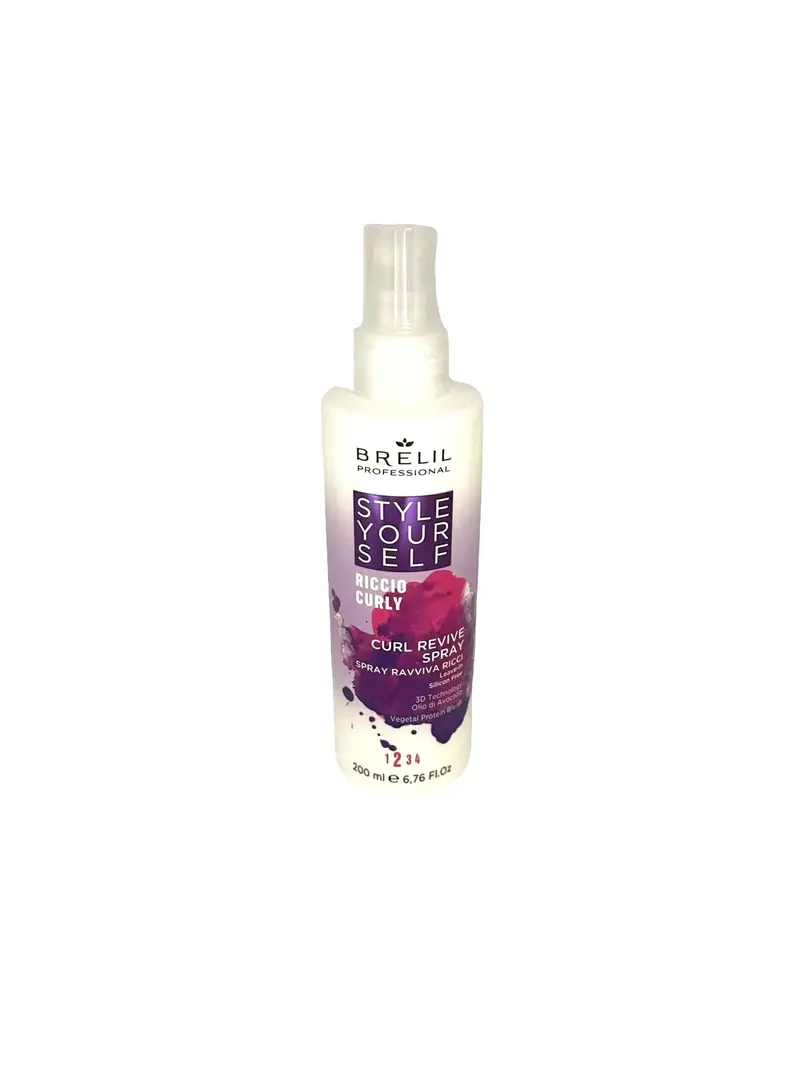 Brelil Curl Revive Refreshing Spray – Light-Hold, Frizz-Control, 6.76 oz