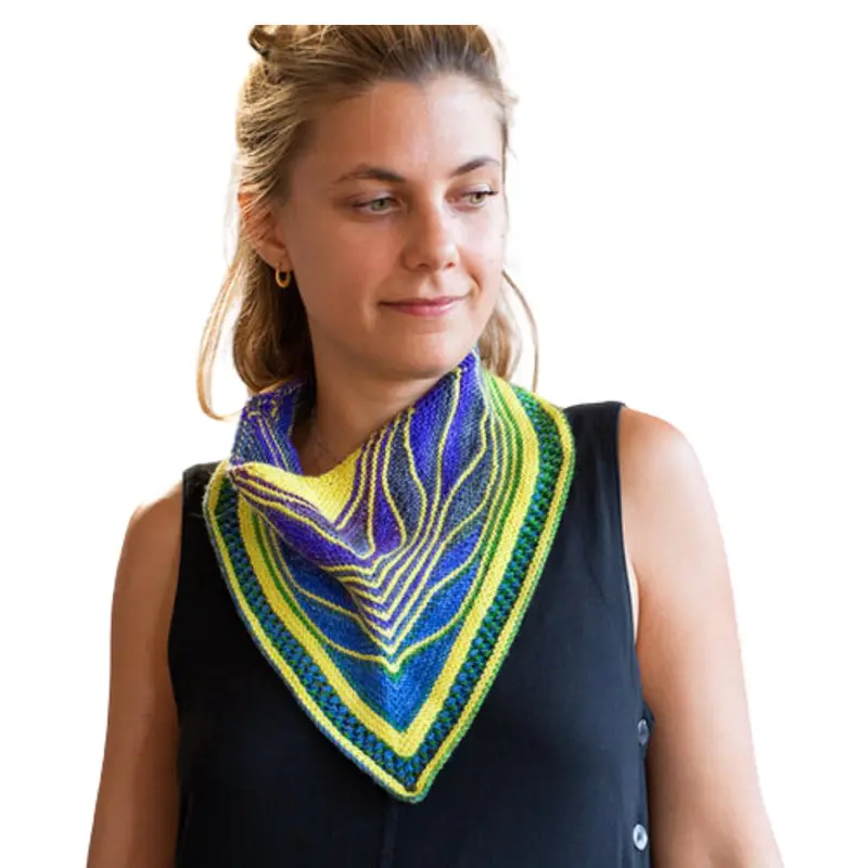Butterfly Cowl Knitting Kit – Over-the-Head V-Neck Design