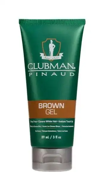 Clubman Temporary Hair Color Gel – Brown Tone, Medium Hold