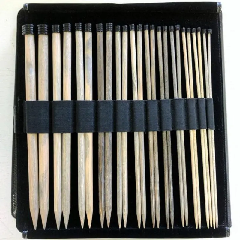 Driftwood Straight Needle Set – 10-Inch Interchangeable Tips with Protective Case
