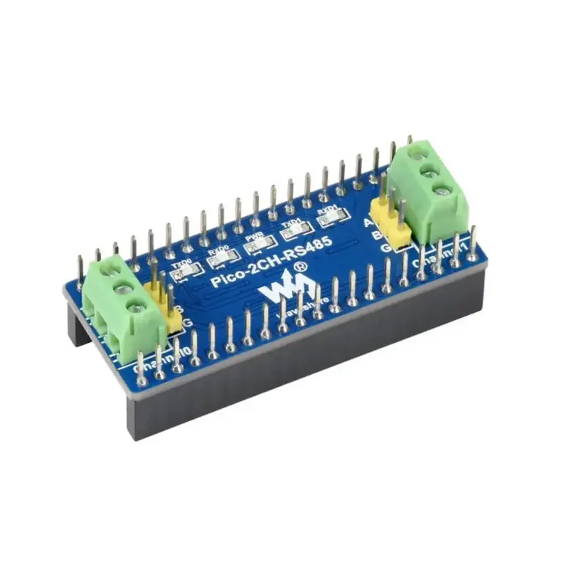 Dual-Channel RS485 UART Adapter for Raspberry Pi Pico — SP3485-Based
