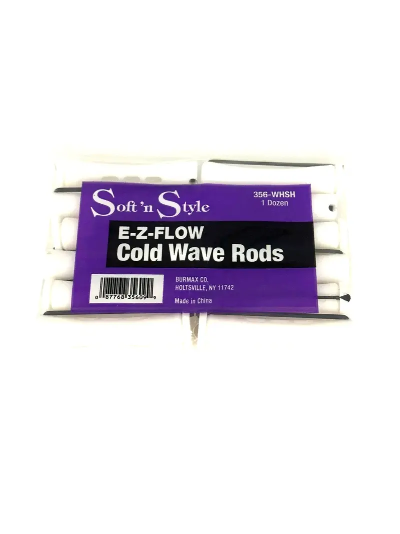E-Z-Flow Cold Wave Perm Rods – 12-Piece Professional Kit