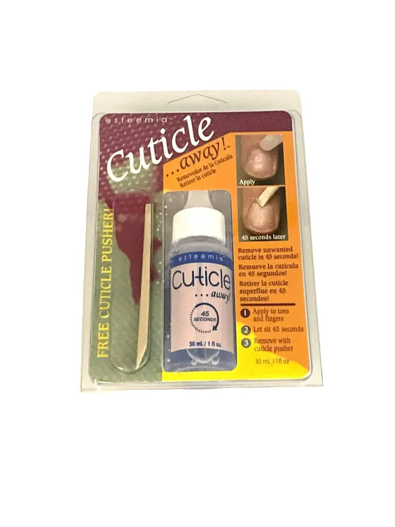 Esteemia Cuticle Away Solution – 1 oz Gentle Nail Bed Softener