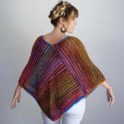 Eyelet Poncho Pattern – Lightweight Lace Design for Uneek Worsted