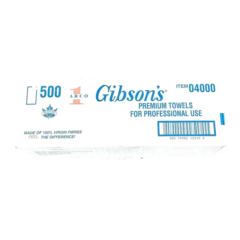 Gibson Disposable Salon Towels – 500 Count per Case, 12″ x 24″