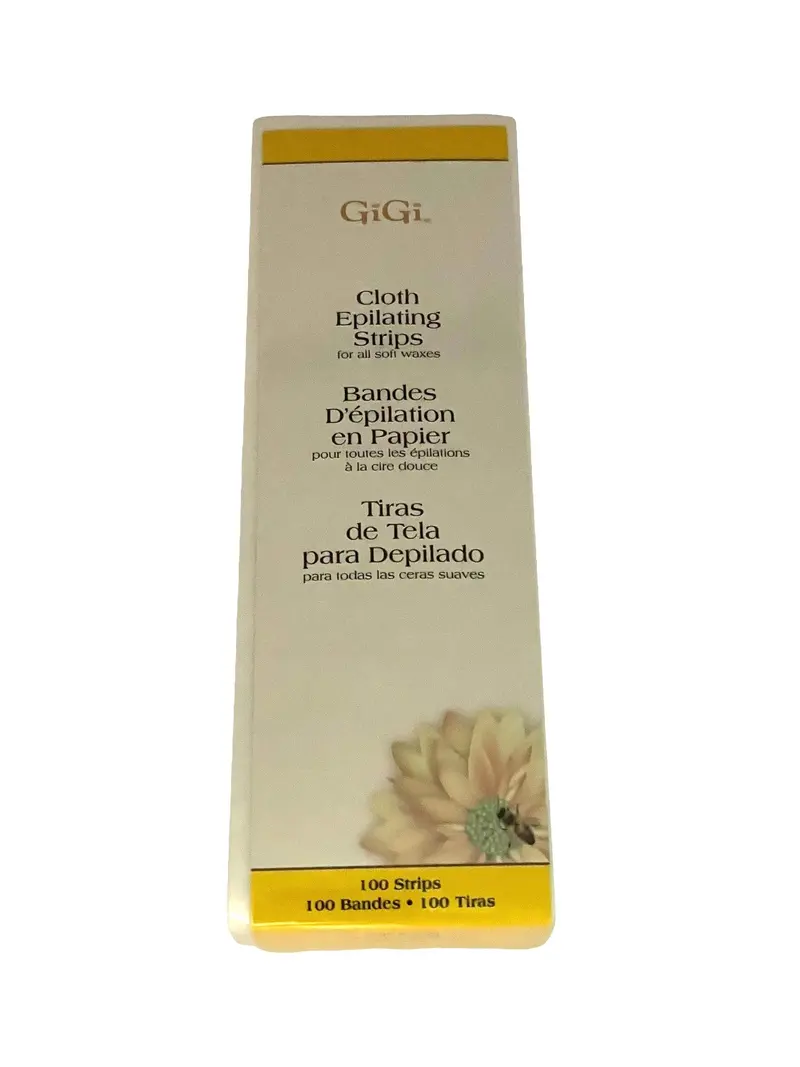 Gigi Natural Muslin Epilation Strips – 100-Piece Reusable Hair Removal Kit