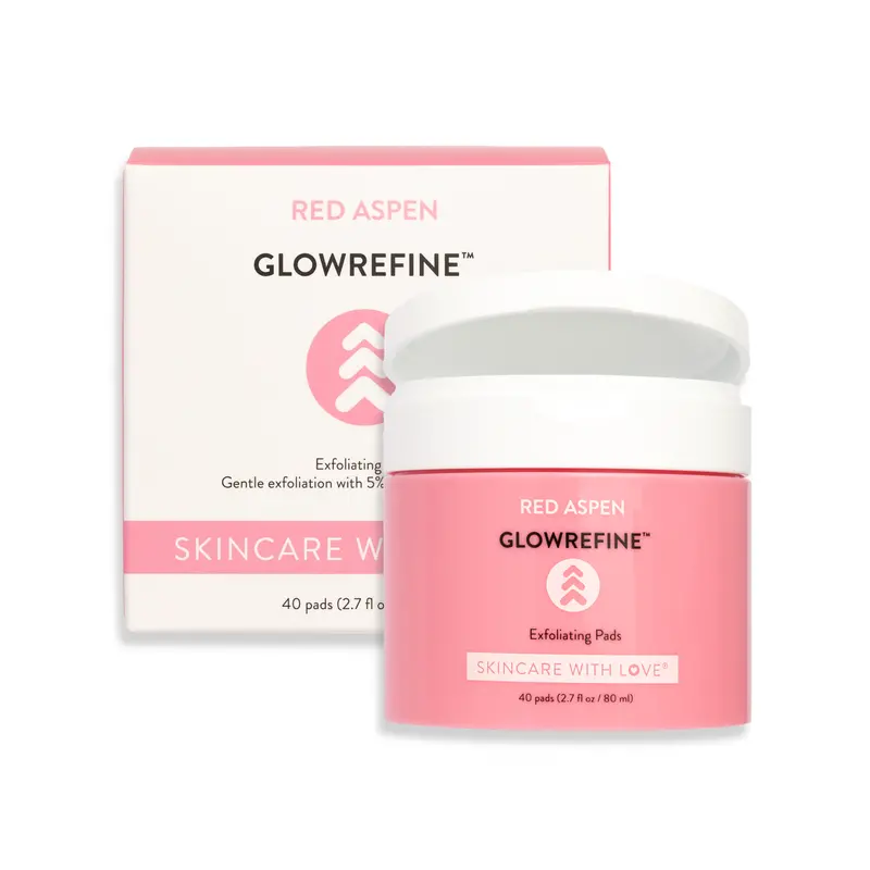 GlowRefine Glycolic & Lactic Acid Exfoliating Pads (Full Size)