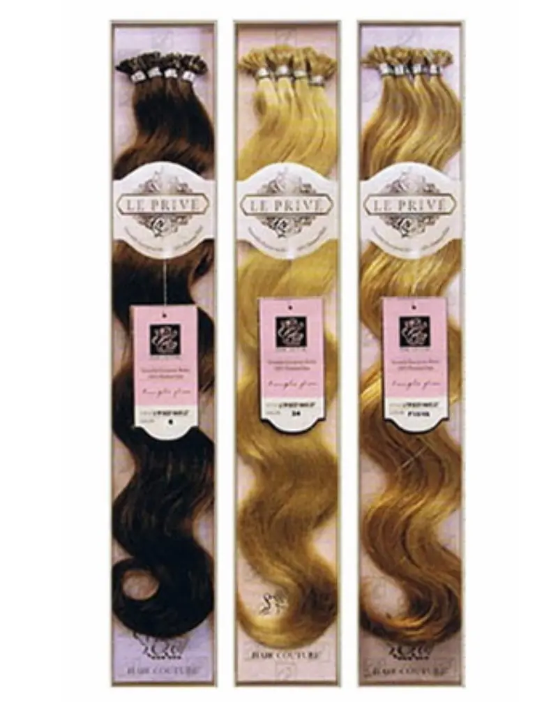Hair Couture Remy Human Hair Body Wave I-Tip Extensions – 120-Piece Bundle