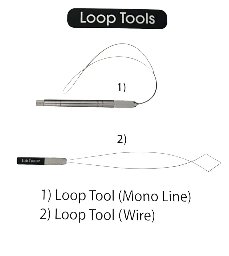 Hair Couture Wire Loop Tool for Precise Hair Extension Application