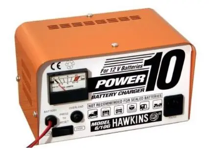 Hawkins Power 10 Battery Charger – 6.4A, 10–12V
