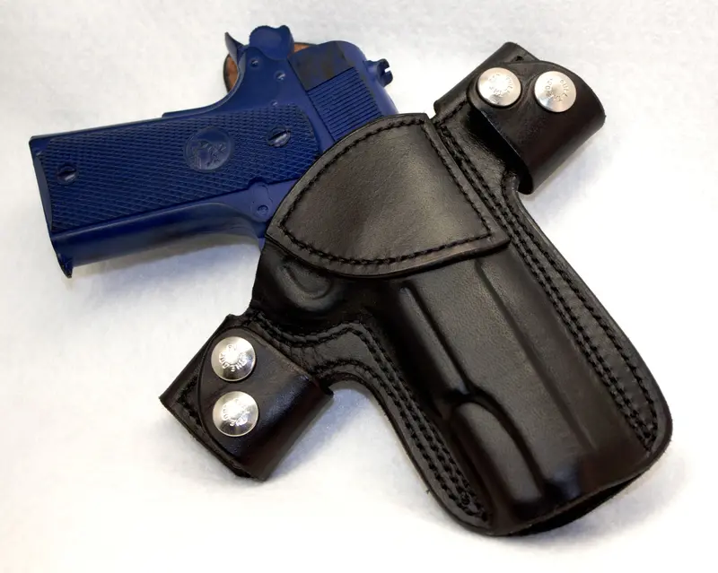 Heavy-Duty Reinforced Snap-On Pancake Holster