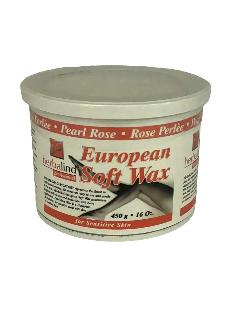 Herbalind Rose Pearl European Soft Wax for Sensitive Skin – 16 oz