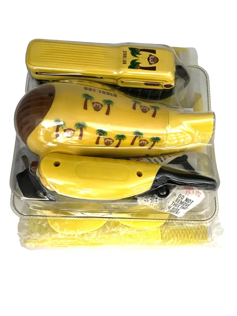 Hot Tools 1875W Dual-Voltage Hair Dryer – Includes Flat Iron & Styling Accessories