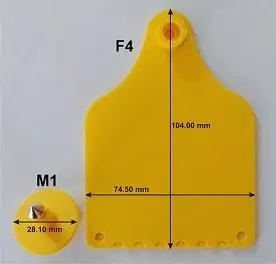 INFOTAG Cattle Ear Tags – F4 & M1 Combo Pack (10 Units)