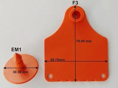 INFOTAG Economy Cattle Ear Tags – F3 & M1 (10 Units)