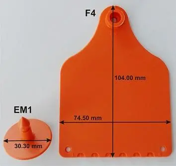 INFOTAG Economy Cattle Ear Tags – F4 & M1 (10 Units)