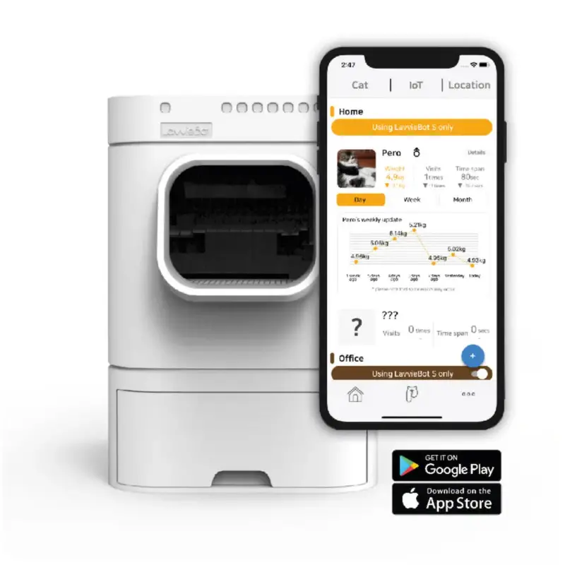LavvieBot S Refurbished Smart Litter Box – EU Version