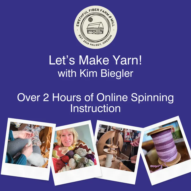 Let’s Make Yarn – Step-by-Step Online Spinning Course