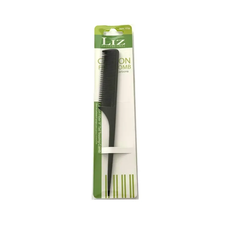 Liz Carbon 9-Inch Tail Comb – Lightweight & Anti-Static Design
