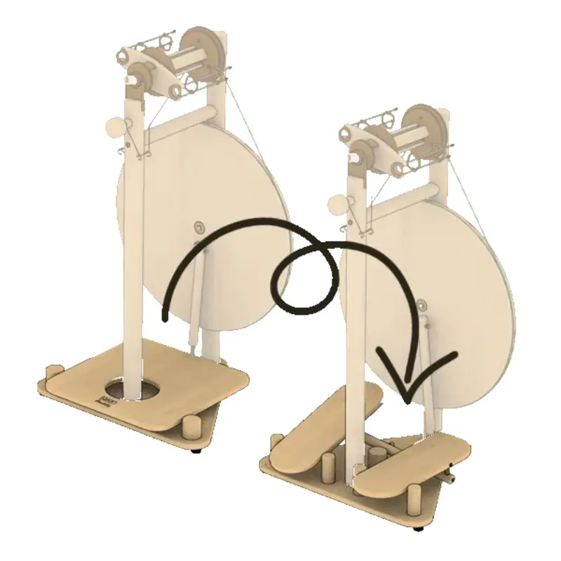 Lojan Travel Buddy Double Treadle Conversion Kit