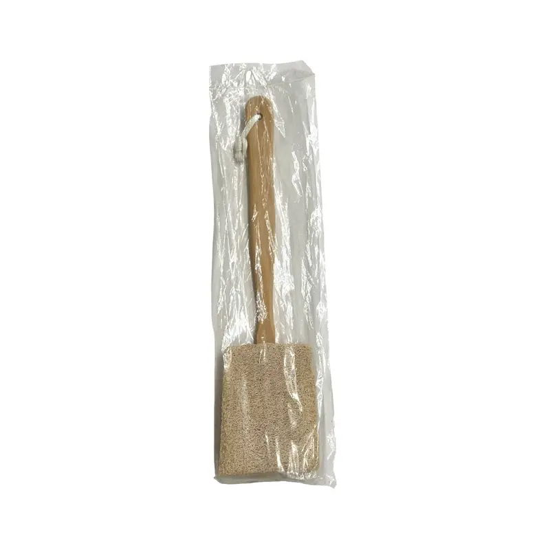 Loofah Body Scrub Brush with Ergonomic Handle