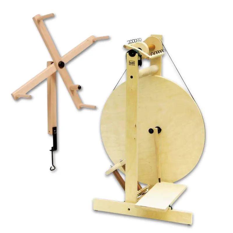 Louet S17 Spinning Wheel Package – Includes Skein Winder and Starter Kit