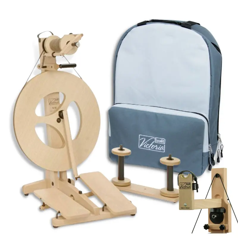 Louet Victoria Beech Spinning Wheel Kit – Fall Art Yarn Edition