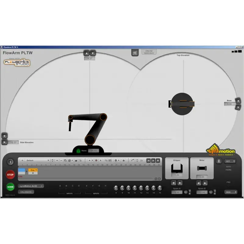 Lynxmotion SES-V1 FlowArm PLTW Robotic Arm Software — Free Download