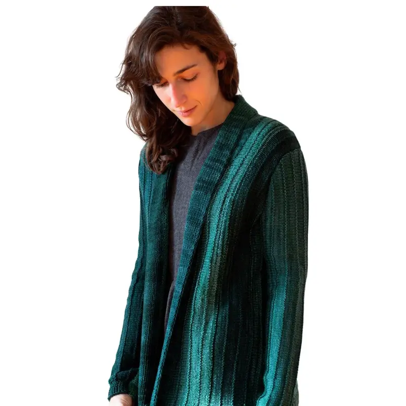 Monokrom Cardigan Kit – DK-Weight Pattern & Yarn Bundle