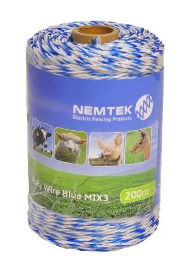 Nemtek Blue Poly Wire Spool – Mixed-Length Pack (3 Rolls)
