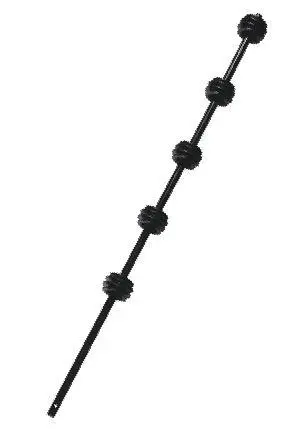 Nemtek Round Bar Wall-Mount Bracket for 6-Wire Electric Fencing