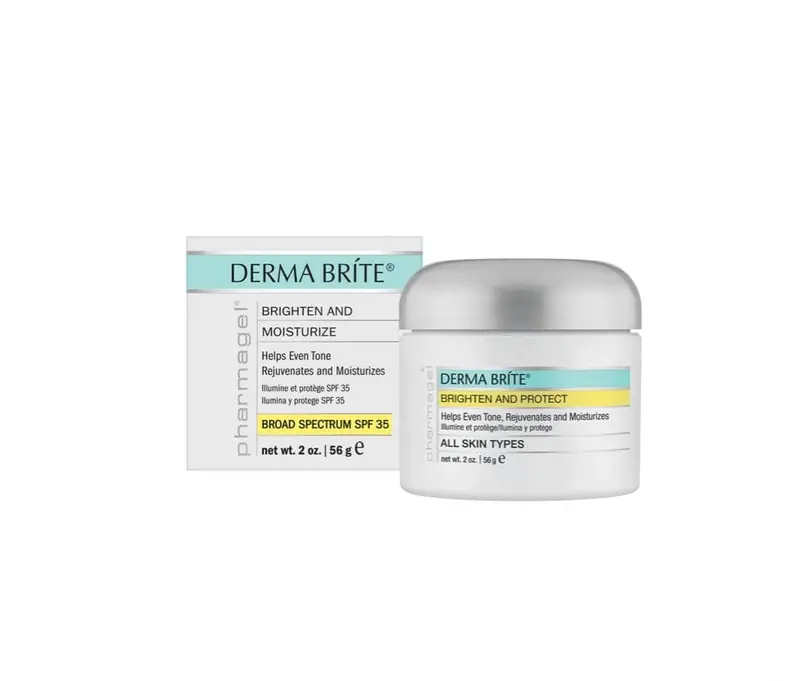 Pharmagel Derma Brite Brightening Moisturizer with SPF 35 Sunscreen – 2 oz