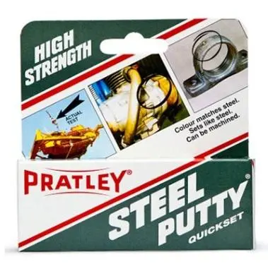 Pratley Steel-Reinforced Epoxy Putty – 125g Heavy-Duty Filler