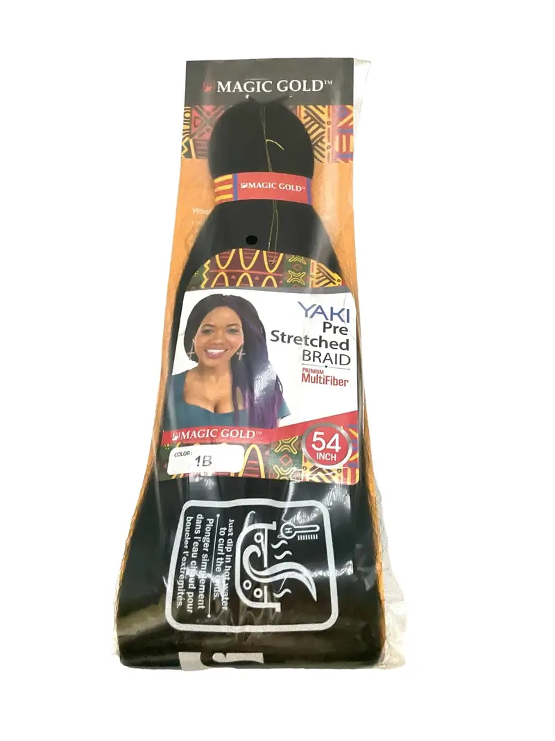 Pre-Stretched Yaki Braiding Hair – Premium Multifiber, 54 Inches