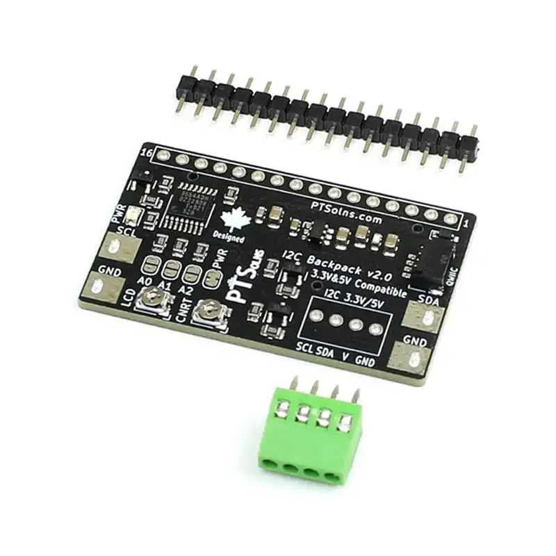 PTSolns I2C Backpack Adapter Kit for 1602 & 2004 LCD Modules